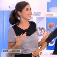 Carole Tolila annonce être enceinte de son deuxième enfant dans le programme  Les Maternelles . Sur France 5, le 8 septembre 2015.