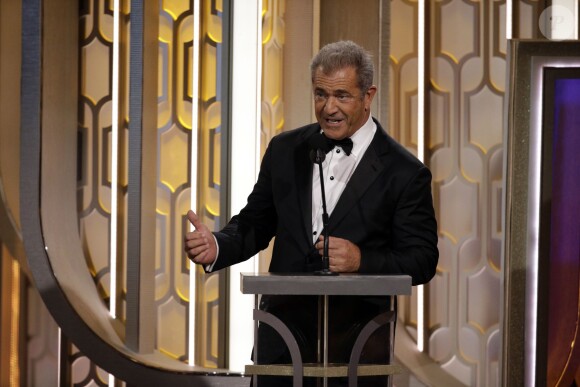 Mel Gibson aux Golden Globe Awards à Beverly Hills, Los Angeles, le 10 janvier 2016
