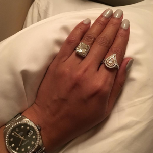 L'ex de Kim Kardashian, le rappeur Ray J a demandé sa chérie Princess Love en fiançailles. La jeune femme a publié une photo de ses deux somptueuses bagues sur sa page Instagram, le 13 janvier 2016.
