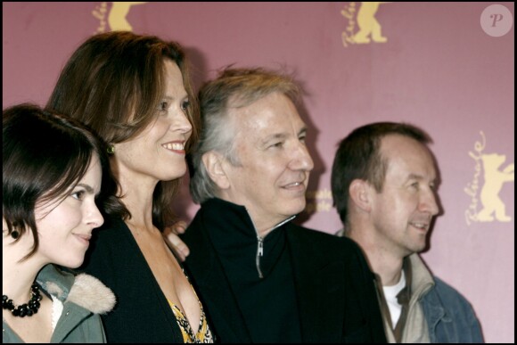 Sigourney Weaver et Alan Rickman lors du photocall du film Snow Cake à Berlin en 2006