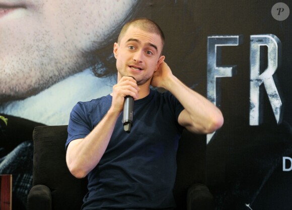 Daniel Radcliffe lors de la conférence de presse du film 'Victor Frankenstein' à Mexico, le 14 novembre 2015