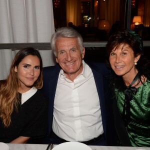 Exclusif - Joyce Jonathan, Gilbert Coullier et Sylvie Rousseau lors de la soirée du nouvel an russe à l'hôtel Prince de Galles à Paris le 13 janvier 2016 © Rachid Bellak