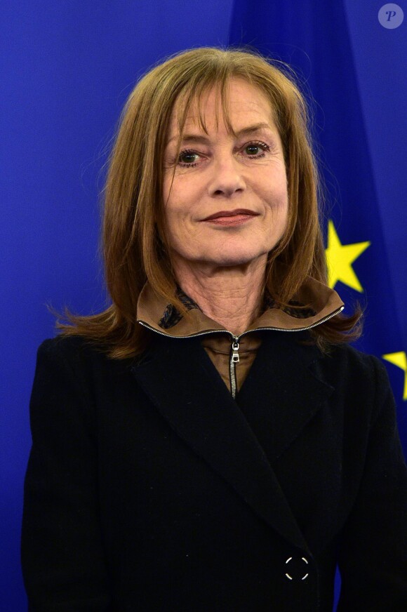 Isabelle Huppert - Lancement du Grand Tour pour la promotion de la culture française à l'étranger lors d'une cérémonie au Ministère des Affaires Etrangères au Quai d'Orsay à Paris, le 14 janvier 2016.