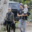 Fergie et son mari Josh Duhamel emmènent leur fils Axl s'amuser au parc à Brentwood, le 14 janvier 2016