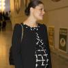 La princesse Victoria de Suède, enceinte de sept mois, a participé le 18 janvier 2016 à Stockholm à la conférence Agenda 2030 sur le développement durable.