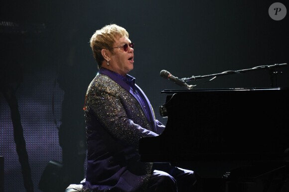 Elton John en concert à Sydney. Le 19 décembre 2015