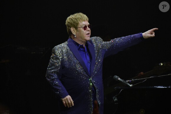 Elton John en concert à Sydney. Le 19 décembre 2015