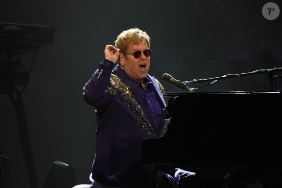 Elton John en concert à Sydney. Le 19 décembre 2015