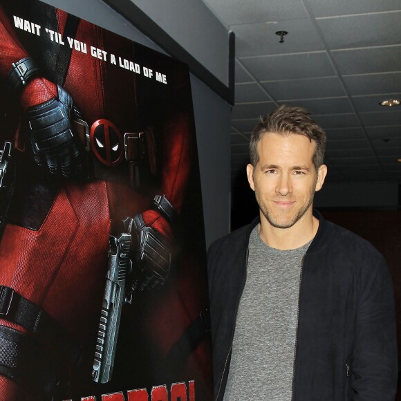 Ryan Reynolds pendant une projection privée de Deadpool à New York le 18 janvier 2016.