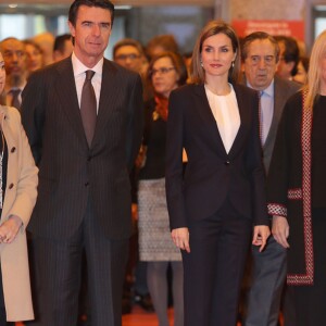 La reine Letizia d'Espagne inaugurait le 20 janvier 2016 la 36e édition du FITUR, le Salon international du tourisme de Madrid, au Parc des Expositions Juan Carlos Ier.