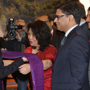 La reine Letizia d'Espagne inaugurait le 20 janvier 2016 la 36e édition du FITUR, le Salon international du tourisme de Madrid, au Parc des Expositions Juan Carlos Ier.