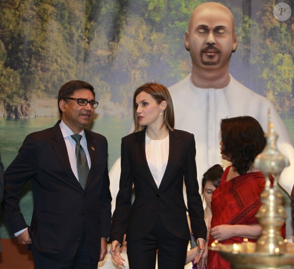La reine Letizia d'Espagne inaugurait le 20 janvier 2016 la 36e édition du FITUR, le Salon international du tourisme de Madrid, au Parc des Expositions Juan Carlos Ier.