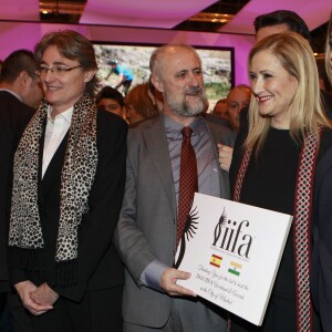 La reine Letizia d'Espagne inaugurait le 20 janvier 2016 la 36e édition du FITUR, le Salon international du tourisme de Madrid, au Parc des Expositions Juan Carlos Ier.