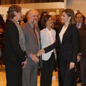 La reine Letizia d'Espagne inaugurait le 20 janvier 2016 la 36e édition du FITUR, le Salon international du tourisme de Madrid, au Parc des Expositions Juan Carlos Ier.