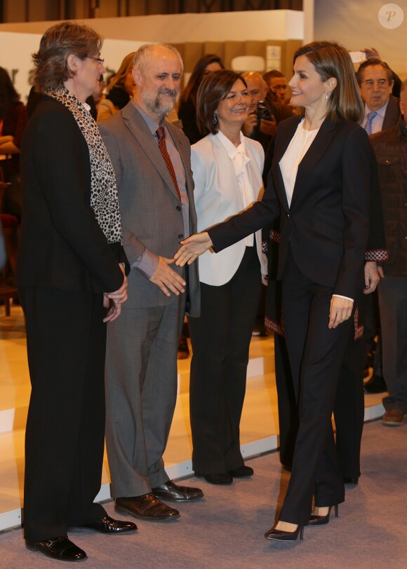 La reine Letizia d'Espagne inaugurait le 20 janvier 2016 la 36e édition du FITUR, le Salon international du tourisme de Madrid, au Parc des Expositions Juan Carlos Ier.
