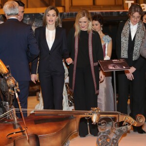 La reine Letizia d'Espagne inaugurait le 20 janvier 2016 la 36e édition du FITUR, le Salon international du tourisme de Madrid, au Parc des Expositions Juan Carlos Ier.