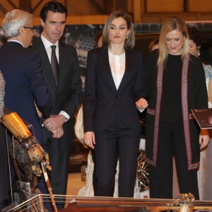 La reine Letizia d'Espagne inaugurait le 20 janvier 2016 la 36e édition du FITUR, le Salon international du tourisme de Madrid, au Parc des Expositions Juan Carlos Ier.