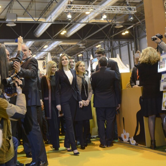 La reine Letizia d'Espagne inaugurait le 20 janvier 2016 la 36e édition du FITUR, le Salon international du tourisme de Madrid, au Parc des Expositions Juan Carlos Ier.