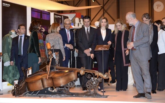 La reine Letizia d'Espagne inaugurait le 20 janvier 2016 la 36e édition du FITUR, le Salon international du tourisme de Madrid, au Parc des Expositions Juan Carlos Ier.