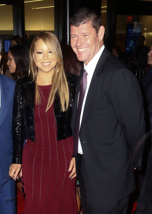 Mariah Carey et son compagnon James Packer à la première de 'The Intern' au Ziegfeld Theatre à New York, le 21 septembre 2015