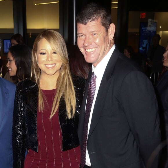 Mariah Carey et son compagnon James Packer à la première de 'The Intern' au Ziegfeld Theatre à New York, le 21 septembre 2015