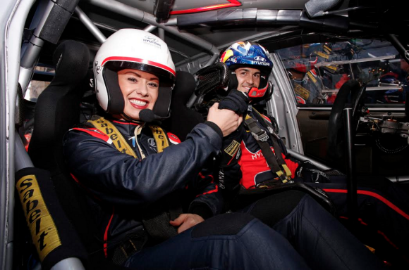 Katrina Patchett a expérimenté la Hyundai i20 WRC Nouvelle Génération lors du Rallye de Monte-Carlo.