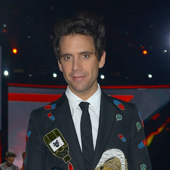 Mika sur le plateau de l'émission "X Factor" à Milan in Italy on december 3, 2015. 