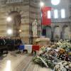 Les obsèques d'Edmonde Charles-Roux, femme de lettres et résistante, ont été célébrées en la cathédrale de la Major (Sainte-Marie-Majeure) à Marseille le 23 janvier 2016.