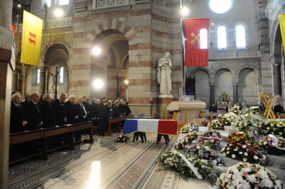 Les obsèques d'Edmonde Charles-Roux, femme de lettres et résistante, ont été célébrées en la cathédrale de la Major (Sainte-Marie-Majeure) à Marseille le 23 janvier 2016.