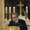 Olivier Nora, PDG de Grasset, a pris la parole lors des obsèques d'Edmonde Charles-Roux en la cathédrale de la Major (Sainte-Marie-Majeure) à Marseille le 23 janvier 2016.