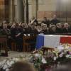 Les membres de la famille de la défunte lors des obsèques d'Edmonde Charles-Roux en la cathédrale de la Major (Sainte-Marie-Majeure) à Marseille le 23 janvier 2016.