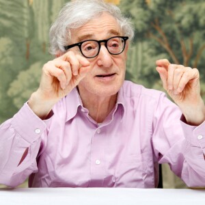 Woody Allen en conférence de presse pour le film "Irrational Man" au London Hotel à New York le 25 juillet 2015