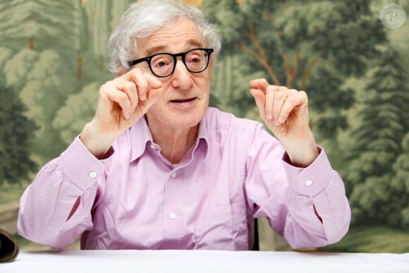Woody Allen en conférence de presse pour le film "Irrational Man" au London Hotel à New York le 25 juillet 2015