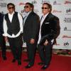 Jermaine Jackson, Jackie Jackson, Tito Jackson, Marlon Jackson - Soiree des frères Jackson au Planet Hollywood de Las Vegas le 22 février 2014.