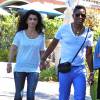 Jermaine Jackson et sa femme Halima Rashid se promenent a Calabasas, le 22 aout 2013.