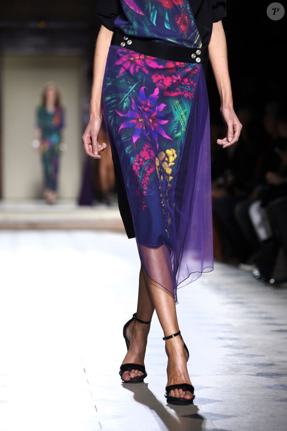 Défilé Julien Fournié (collection haute couture printemps-été 2016) à l'Oratoire du Louvre. Paris, le 26 janvier 2016.