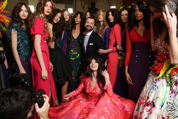 Défilé Julien Fournié (collection haute couture printemps-été 2016) à l'Oratoire du Louvre. Paris, le 26 janvier 2016.