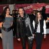 Florent Pagny, Azucena et leur fille Aël - 15e édition des NRJ Music Awards à Cannes. Le 14 decembre 2013.