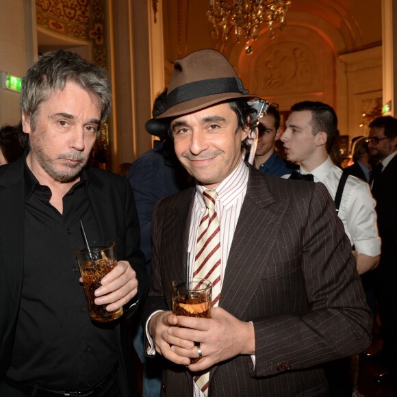 Exclusif - Jean-Michel Jarre et Ariel Wizman - Cérémonie des GQ, Les Hommes de l'Année 2015 au Shangri-La Hotel à Paris, le 25 janvier 2016. ©Rachid Bellak/Bestimage