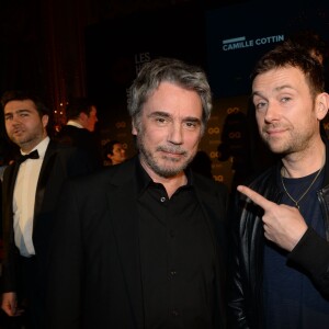 Exclusif - Jean-Michel Jarre et Damon Albarn - Cérémonie des GQ, Les Hommes de l'Année 2015 au Shangri-La Hotel à Paris, le 25 janvier 2016. ©Rachid Bellak/Bestimage