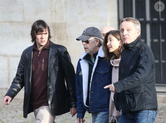 Renaud et Ingrid Betancourt aux obsèques de Michel Delpech en l'église Saint-Sulpice à Paris, le 8 janvier 2016.