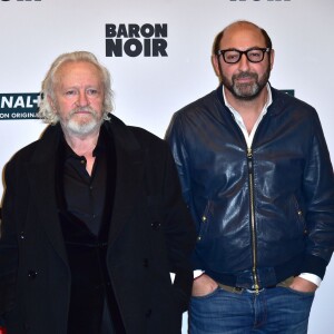 Niels Arestrup et Kad Merad - Photocall de la série de Canal+ "Baron Noir" à la Maison de la Mutualité à Paris le 27 janvier 2016. © Giancarlo Gorassini