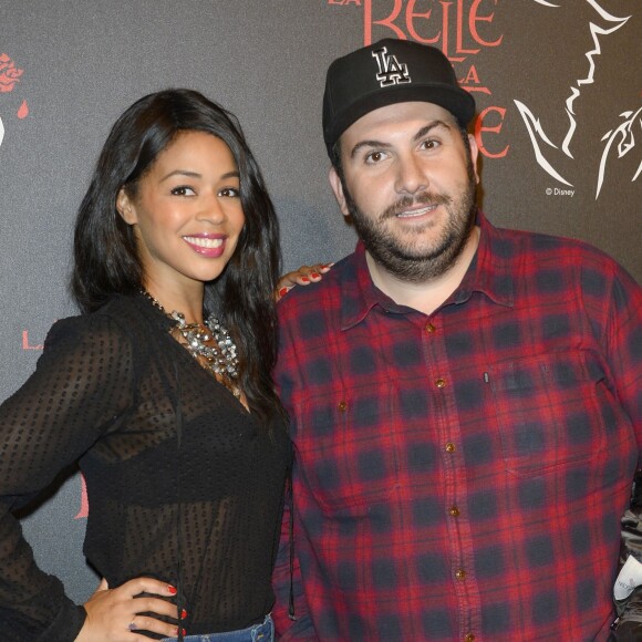 Aurélie Konaté, Laurent Ournac - People à la générale de la comédie musicale "La Belle et la Bete" au Théâtre Mogador à Paris le 24 octobre 2013.