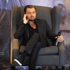 Leonardo DiCaprio - Conférence de presse du film "The Revenant" à Mexico, le 26 janvier 2016.