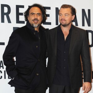 Leonardo DiCaprio, Alejandro Gonzalez Inarritu - Conférence de presse du film "The Revenant" à Mexico, le 26 janvier 2016.