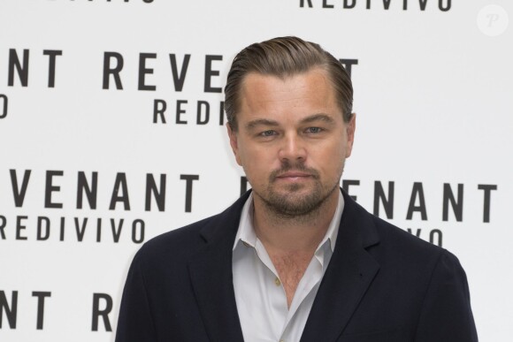 Leonardo DiCaprio lors du photocall du film "The Revenant" à Rome, le 16 janvier 2016.