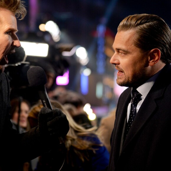 Leonardo DiCaprio  à la première du film The Revenant à Londres le 14 janvier 2016