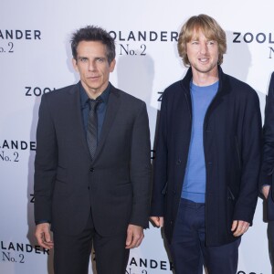 Ben Stiller et Owen Wilson - Photocall du film "Zoolander 2" à l'hôtel Plaza Athénée à Paris, le 29 janvier 2016.