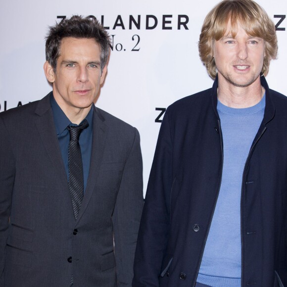 Ben Stiller et Owen Wilson - Photocall du film "Zoolander 2" à l'hôtel Plaza Athénée à Paris, le 29 janvier 2016.