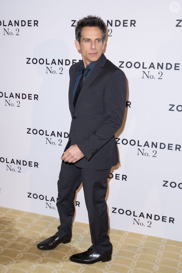 Ben Stiller - Photocall du film "Zoolander 2" à l'hôtel Plaza Athénée à Paris, le 29 janvier 2016.